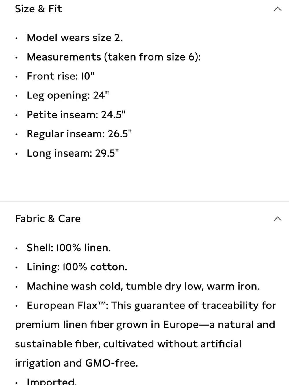 Banana Republic information above